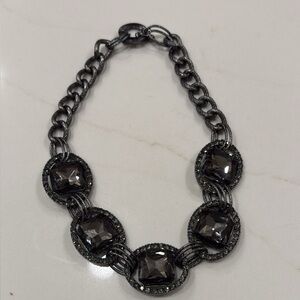 90s Black Stone Necklace
